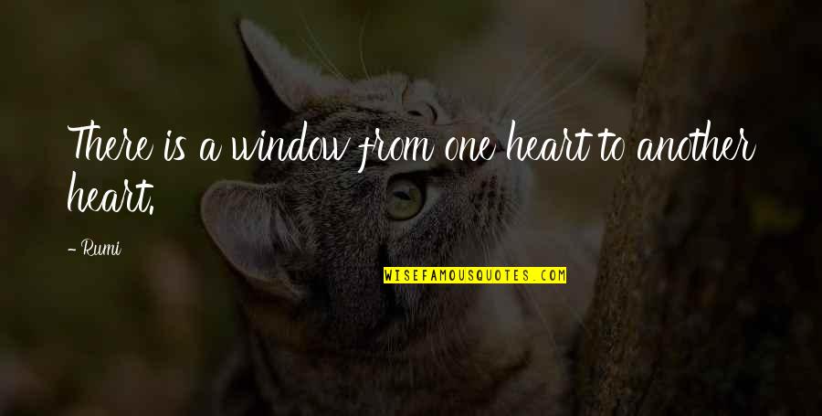 Konicka Quotes By Rumi: There is a window from one heart to