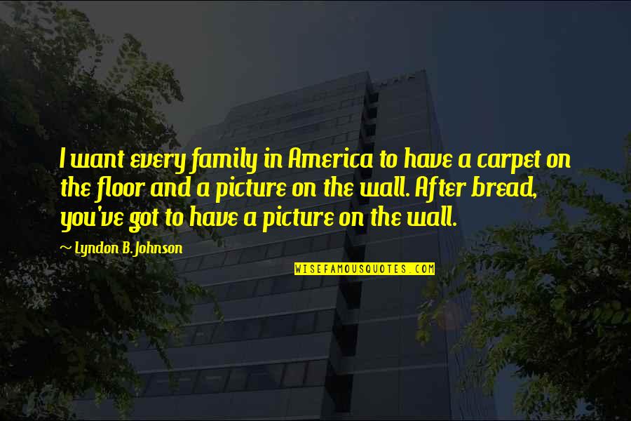 Koningin Elisabeth Quotes By Lyndon B. Johnson: I want every family in America to have Koningin Elisabeth Quotes By Lyndon B. Johnson: I want every family in America to have