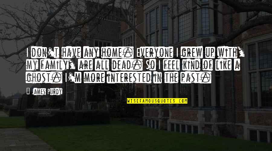 Konstabel Richie Quotes By James Purdy: I don't have any home. Everyone I grew
