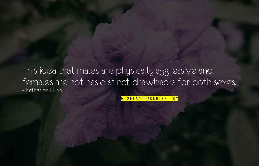 Kopii Dokumentu Quotes By Katherine Dunn: This idea that males are physically aggressive and