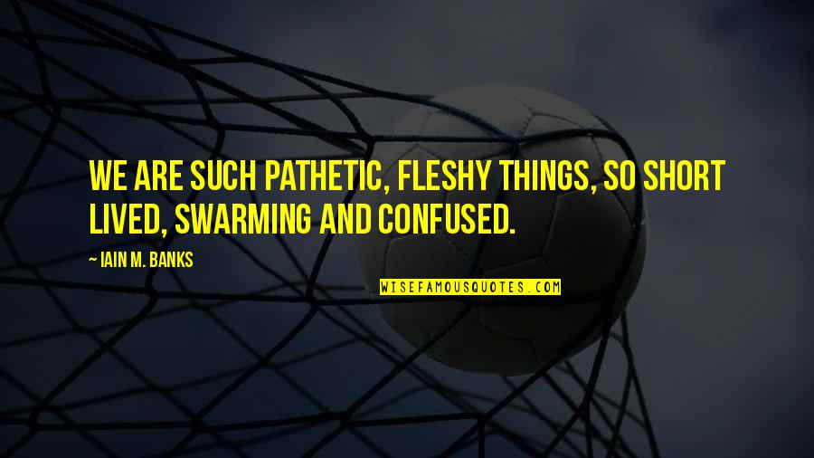 Koppang Quotes By Iain M. Banks: We are such pathetic, fleshy things, so short