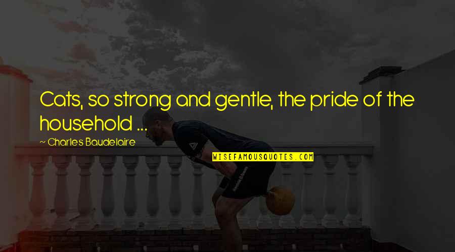 Kori Campbell Quotes By Charles Baudelaire: Cats, so strong and gentle, the pride of Kori Campbell Quotes By Charles Baudelaire: Cats, so strong and gentle, the pride of