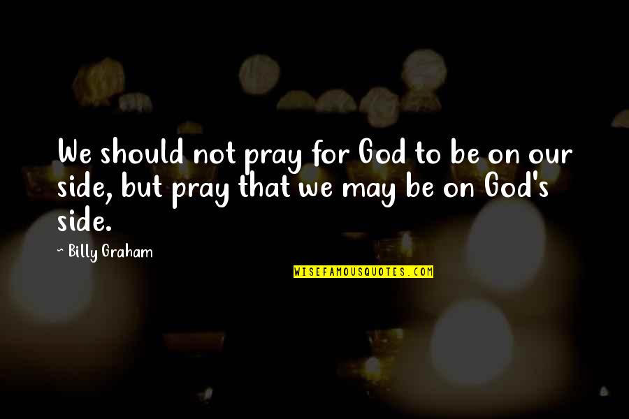 Korkowski Martin Quotes By Billy Graham: We should not pray for God to be