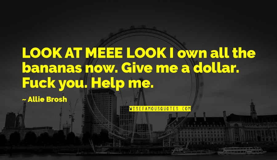 Kornelis Roelfzema Quotes By Allie Brosh: LOOK AT MEEE LOOK I own all the