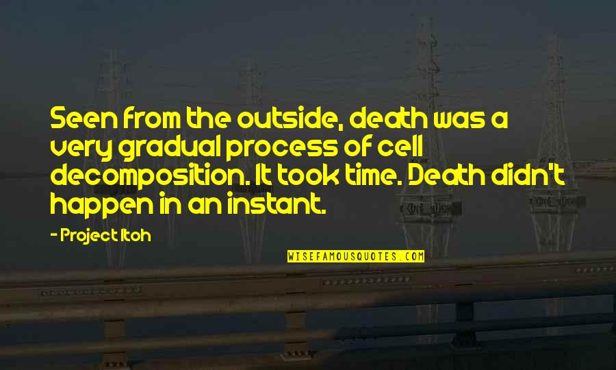 Kornick Obituary Quotes By Project Itoh: Seen from the outside, death was a very