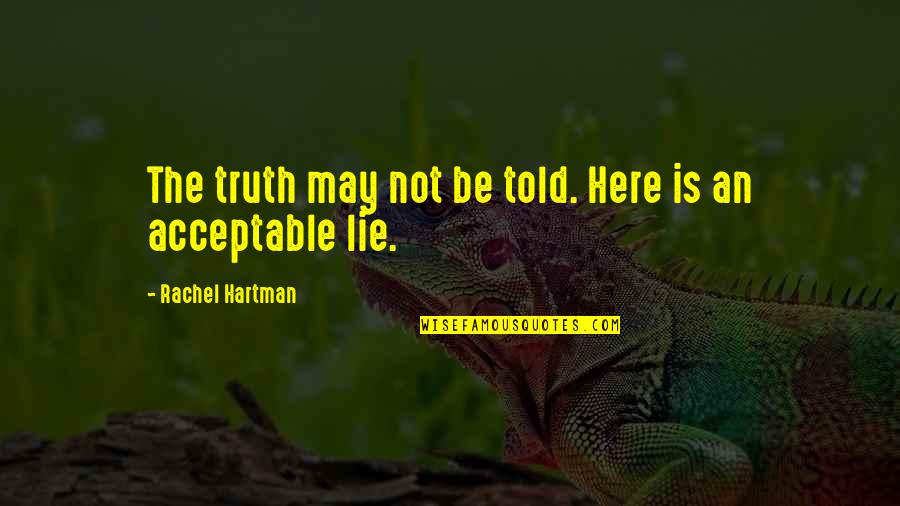 Kosioni Mpakogiannis Quotes By Rachel Hartman: The truth may not be told. Here is Kosioni Mpakogiannis Quotes By Rachel Hartman: The truth may not be told. Here is