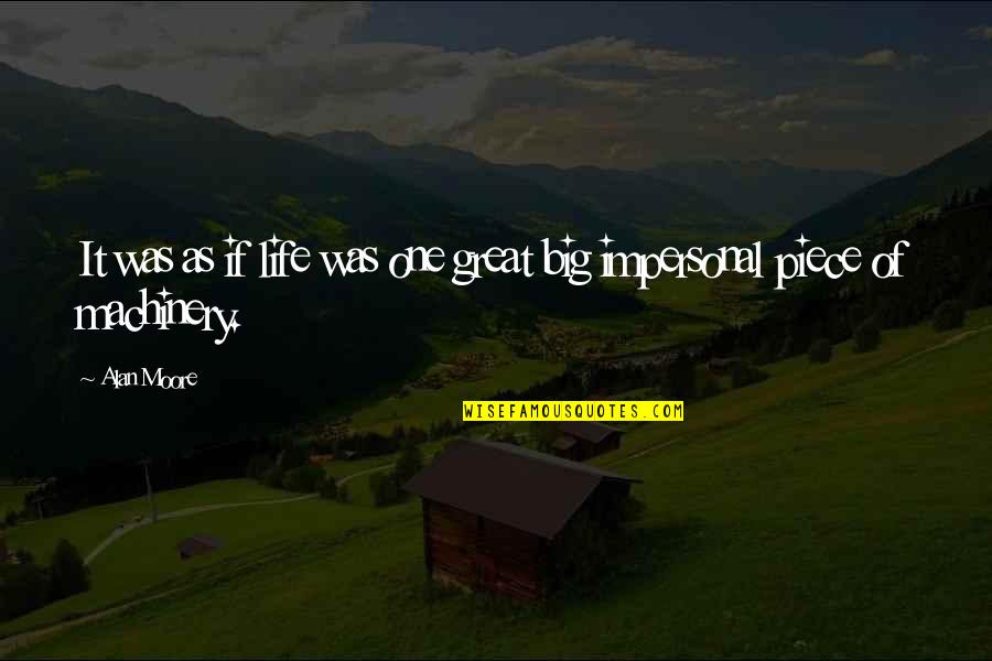 Kostetsos Quotes By Alan Moore: It was as if life was one great