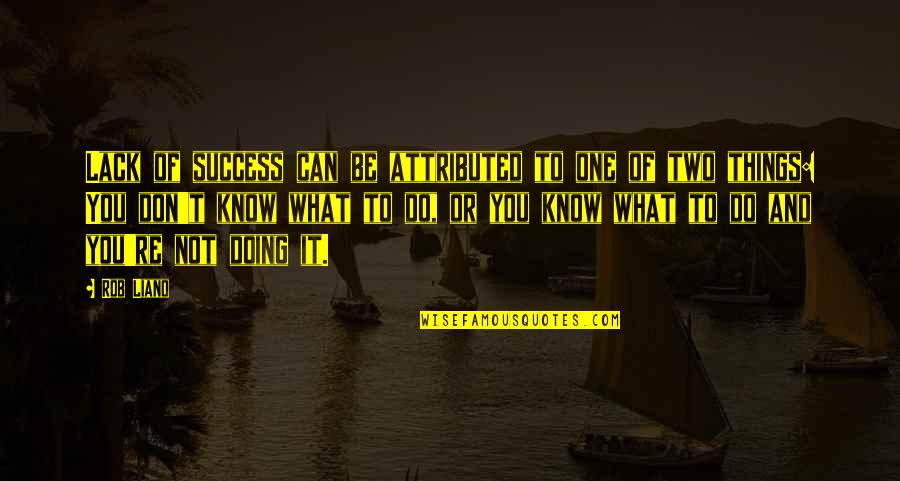 Kostume Popullore Quotes By Rob Liano: Lack of success can be attributed to one Kostume Popullore Quotes By Rob Liano: Lack of success can be attributed to one
