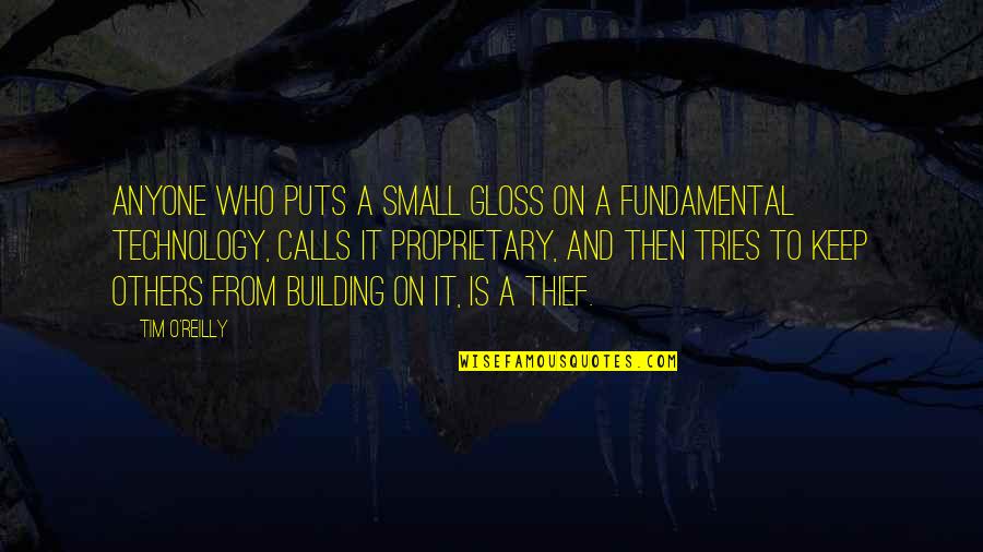 Koszmarny Quotes By Tim O'Reilly: Anyone who puts a small gloss on a Koszmarny Quotes By Tim O'Reilly: Anyone who puts a small gloss on a