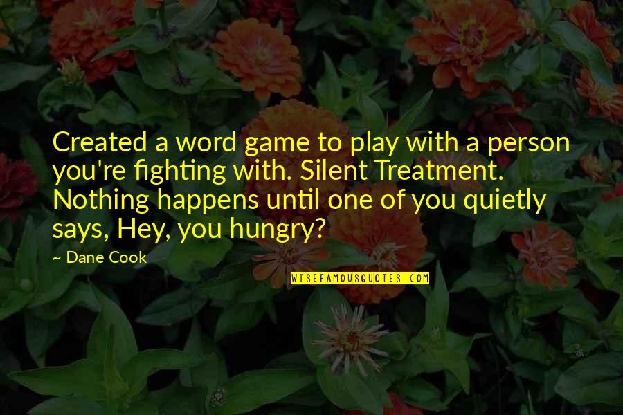 Koules Hockey Quotes By Dane Cook: Created a word game to play with a