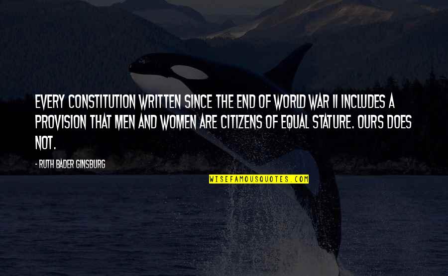 Kovacic Whoscored Quotes By Ruth Bader Ginsburg: Every constitution written since the end of World