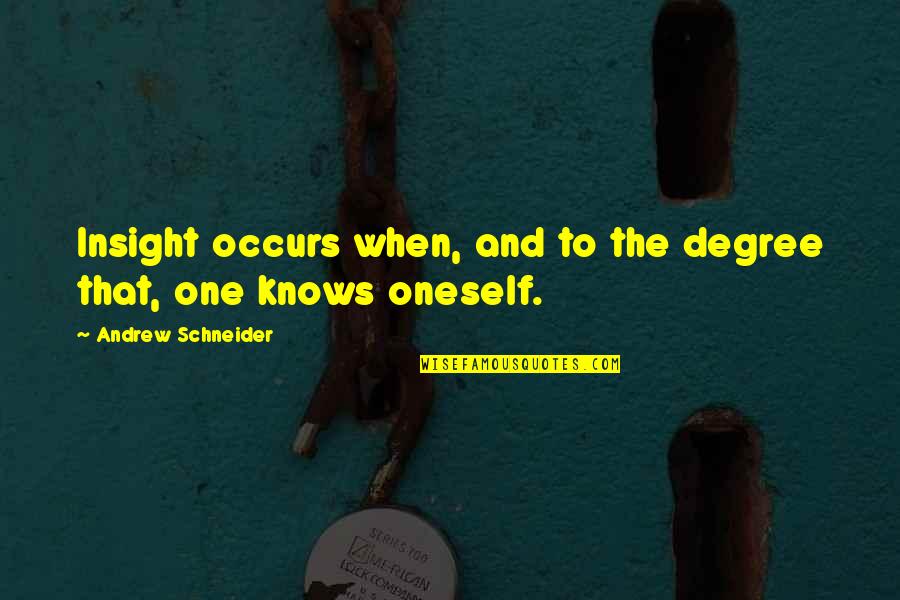 Kovatch Quotes By Andrew Schneider: Insight occurs when, and to the degree that, Kovatch Quotes By Andrew Schneider: Insight occurs when, and to the degree that,