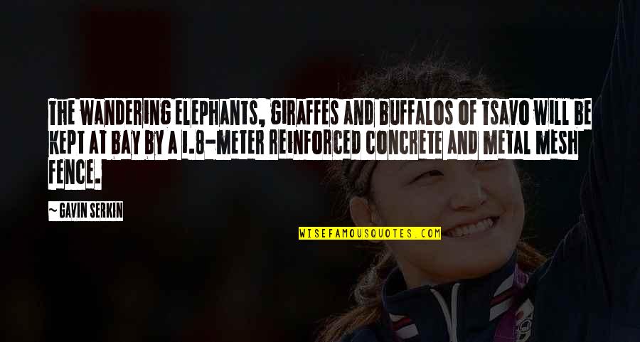 Koyote Happy Quotes By Gavin Serkin: The wandering elephants, giraffes and buffalos of Tsavo