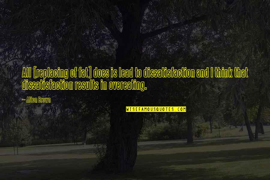 Krabergs Tr Dg Rd Quotes By Alton Brown: All [replacing of fat] does is lead to