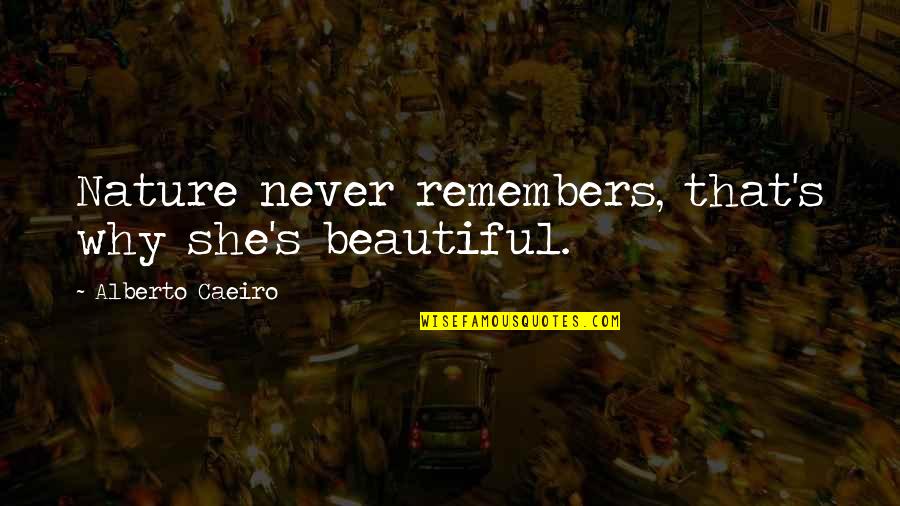 Krahulik Attorney Quotes By Alberto Caeiro: Nature never remembers, that's why she's beautiful. Krahulik Attorney Quotes By Alberto Caeiro: Nature never remembers, that's why she's beautiful.