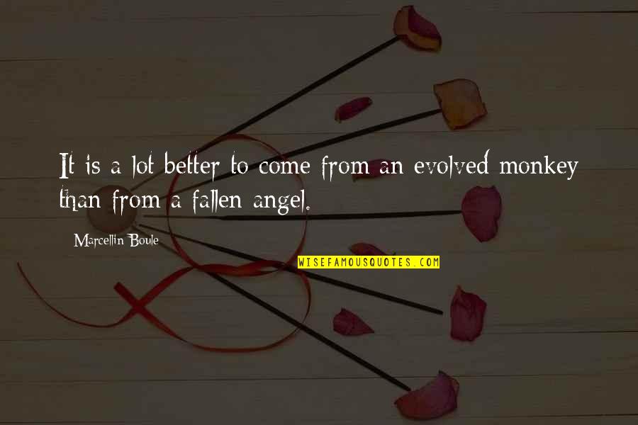 Kraljevo Quotes By Marcellin Boule: It is a lot better to come from