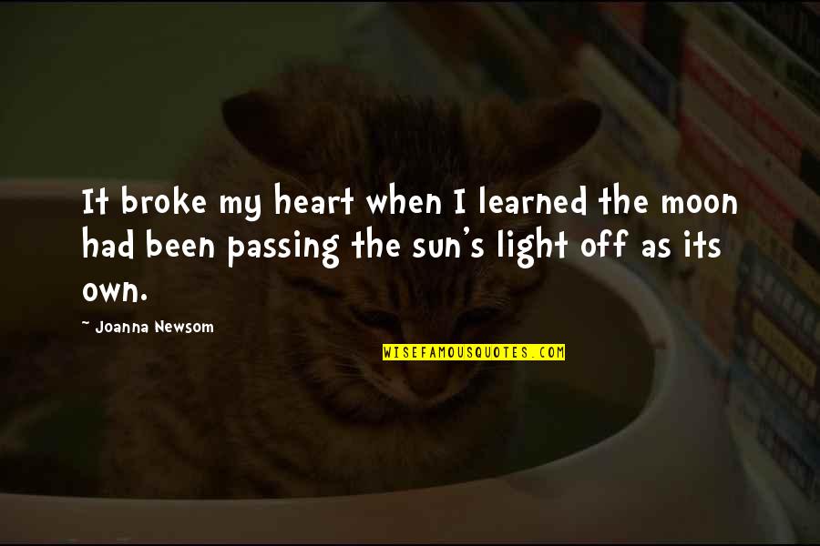 Krankies Quotes By Joanna Newsom: It broke my heart when I learned the Krankies Quotes By Joanna Newsom: It broke my heart when I learned the