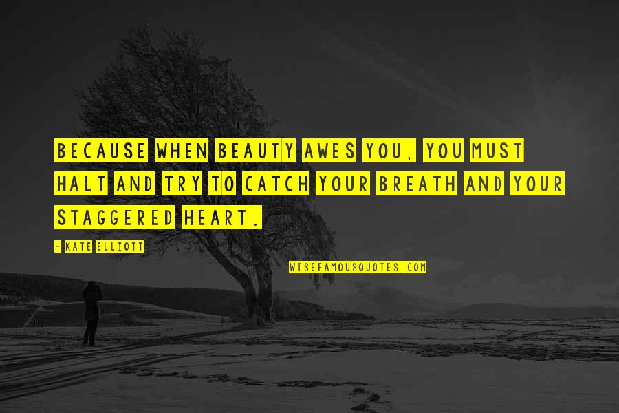 Kreda Koleda Quotes By Kate Elliott: Because when beauty awes you, you must halt