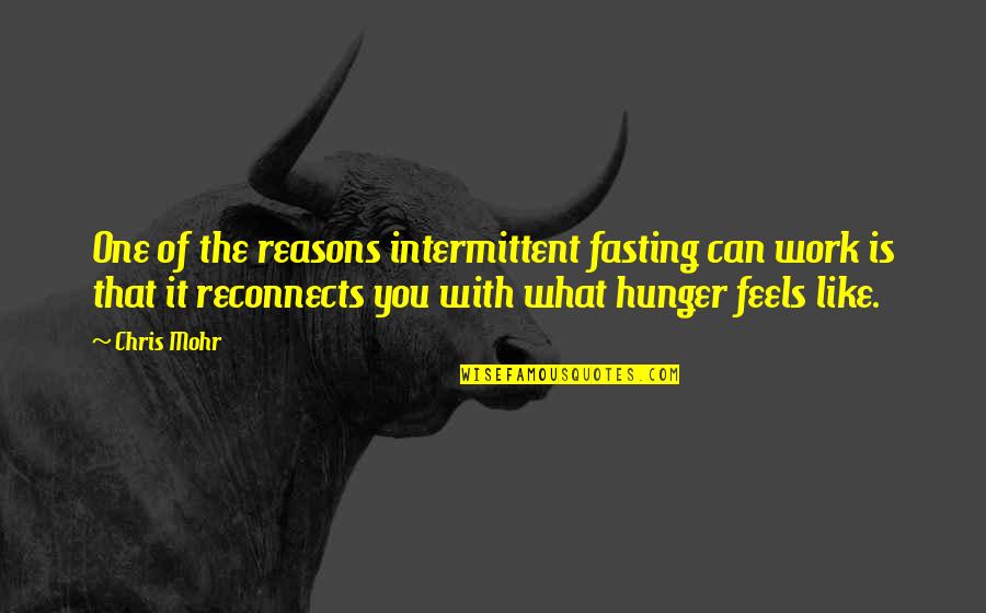 Kreegs Stout Quotes By Chris Mohr: One of the reasons intermittent fasting can work Kreegs Stout Quotes By Chris Mohr: One of the reasons intermittent fasting can work