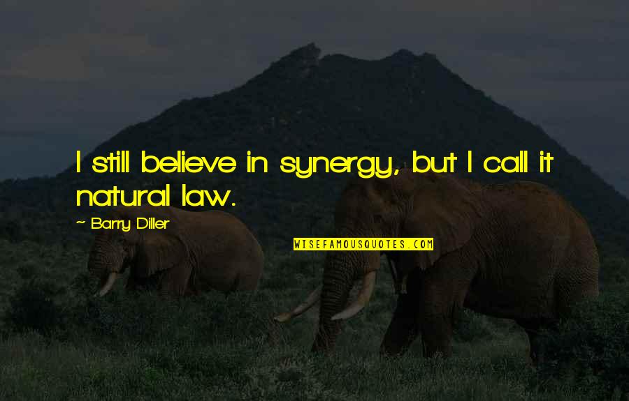 Kringles Quotes By Barry Diller: I still believe in synergy, but I call Kringles Quotes By Barry Diller: I still believe in synergy, but I call