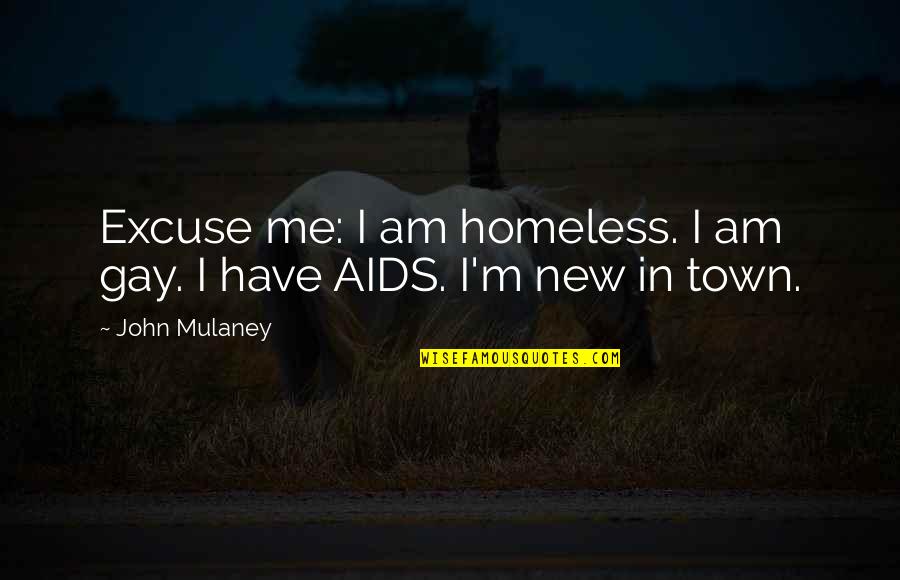 Kriscoart Quotes By John Mulaney: Excuse me: I am homeless. I am gay.