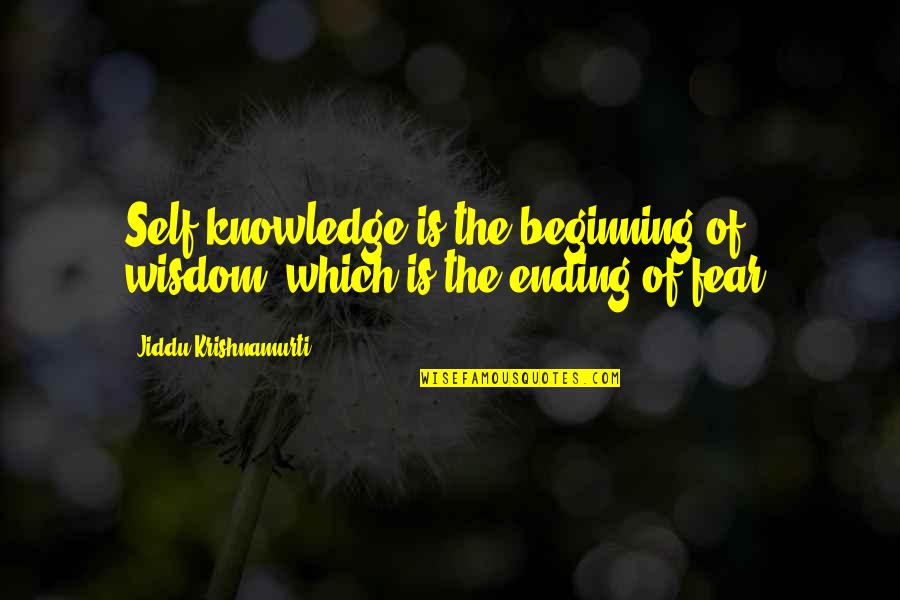Krishnamurti Quotes By Jiddu Krishnamurti: Self-knowledge is the beginning of wisdom, which is Krishnamurti Quotes By Jiddu Krishnamurti: Self-knowledge is the beginning of wisdom, which is