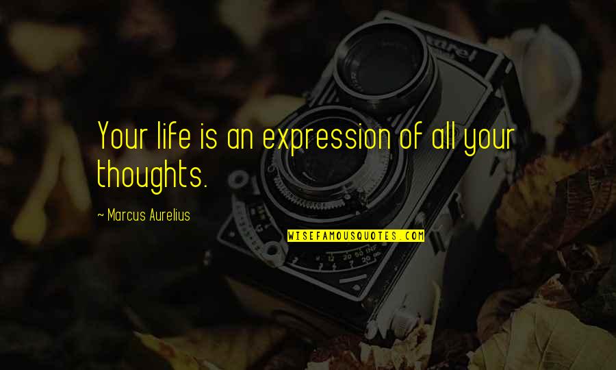 Krishnappa Nayak Quotes By Marcus Aurelius: Your life is an expression of all your