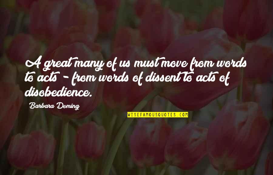 Krispy Kreme Rap Quotes By Barbara Deming: A great many of us must move from Krispy Kreme Rap Quotes By Barbara Deming: A great many of us must move from