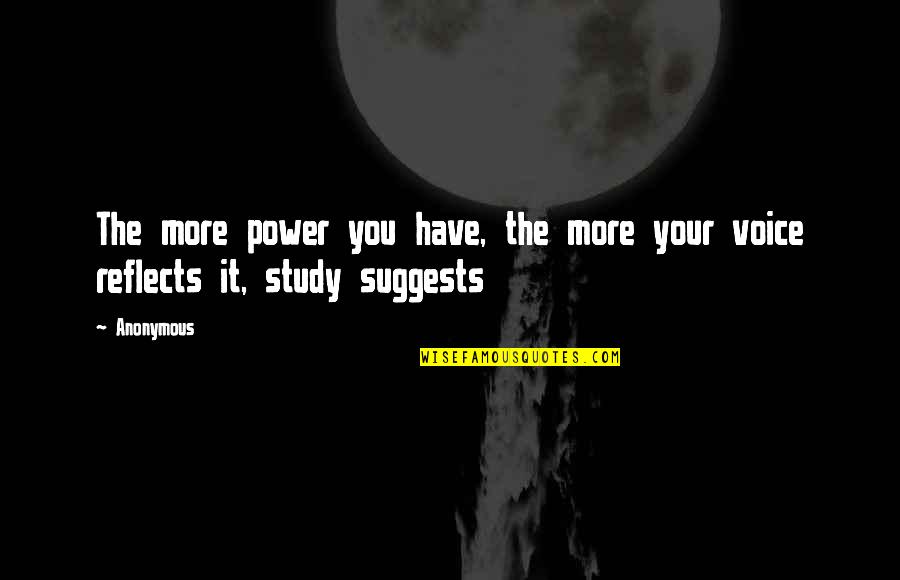 Kristityn Foorumi Quotes By Anonymous: The more power you have, the more your