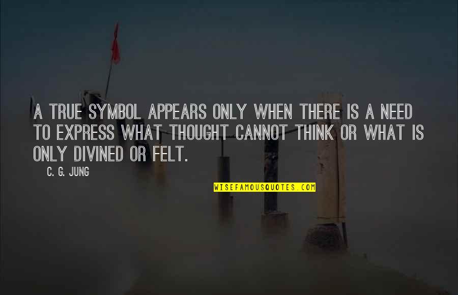 Kroetchphotography Quotes By C. G. Jung: A true symbol appears only when there is