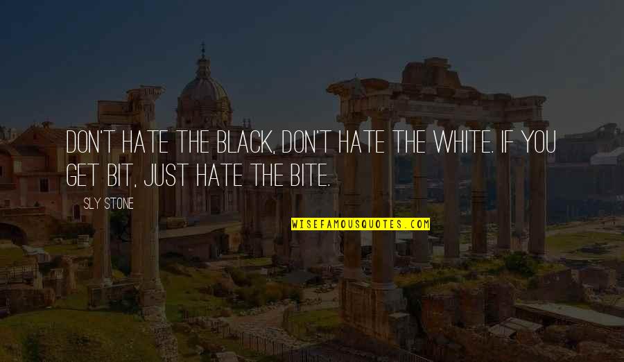Kronberg Tyler Quotes By Sly Stone: Don't hate the black, don't hate the white.