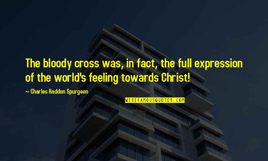 Kronprinsesse Mary Quotes By Charles Haddon Spurgeon: The bloody cross was, in fact, the full