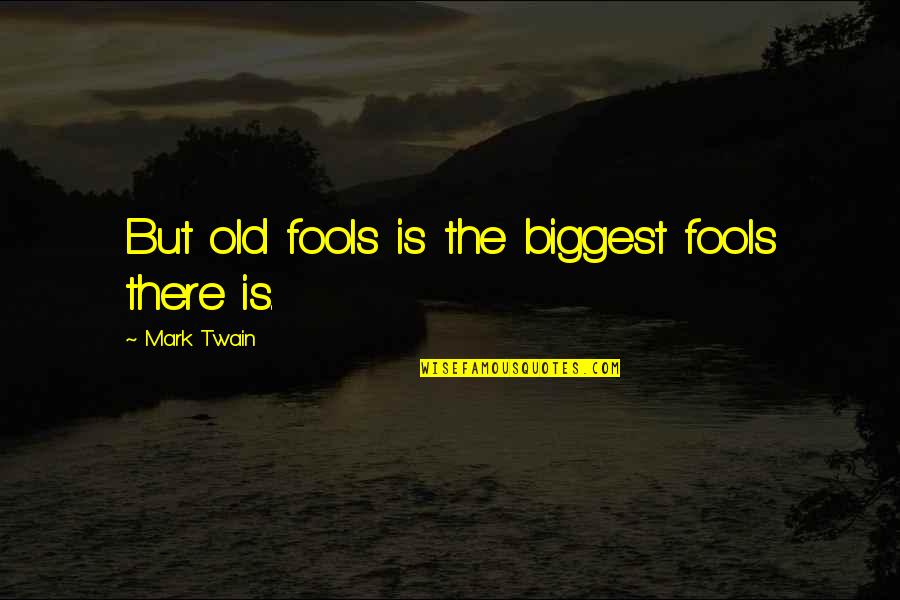 Kruger Park Quotes By Mark Twain: But old fools is the biggest fools there