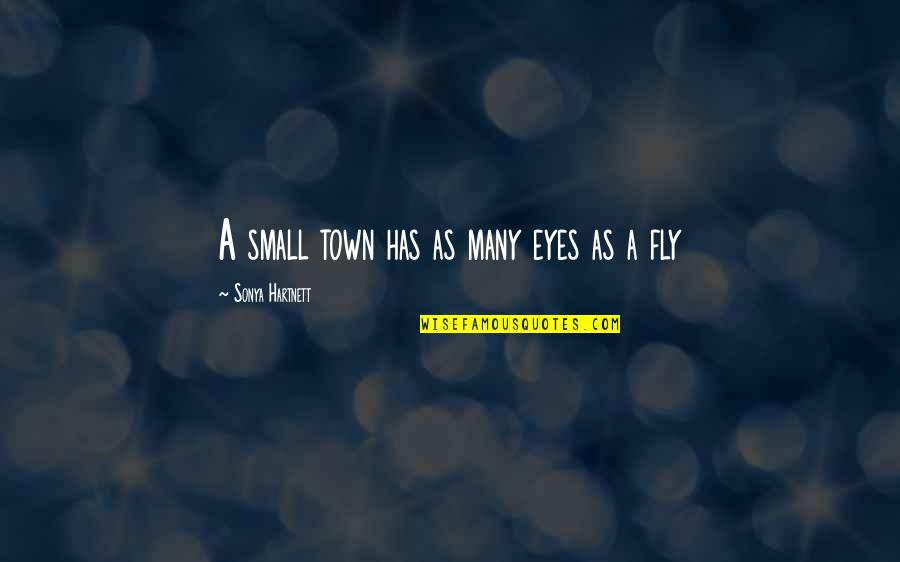 Krynicki Quotes By Sonya Hartnett: A small town has as many eyes as Krynicki Quotes By Sonya Hartnett: A small town has as many eyes as