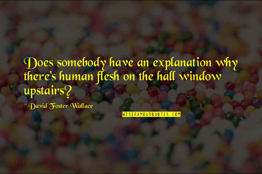 Krystallia Name Quotes By David Foster Wallace: Does somebody have an explanation why there's human