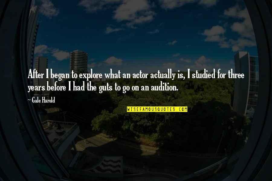 Krystie Messenger Quotes By Gale Harold: After I began to explore what an actor Krystie Messenger Quotes By Gale Harold: After I began to explore what an actor