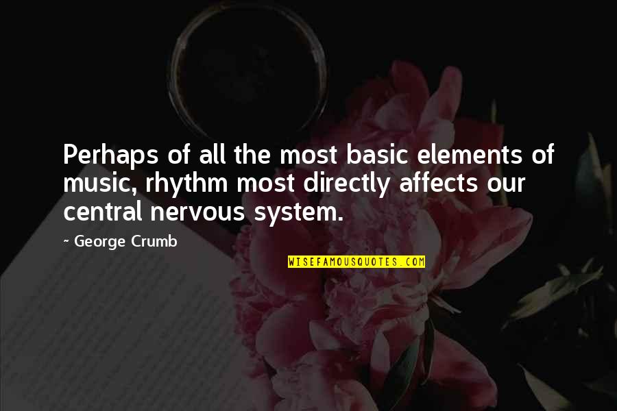 Krystle D'souza Quotes By George Crumb: Perhaps of all the most basic elements of