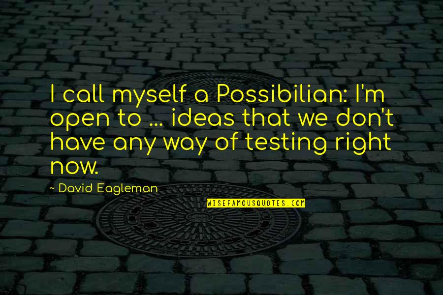 Krystyna Quotes By David Eagleman: I call myself a Possibilian: I'm open to Krystyna Quotes By David Eagleman: I call myself a Possibilian: I'm open to