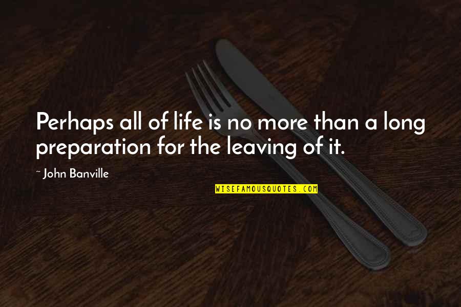 Kryten Fun Quotes By John Banville: Perhaps all of life is no more than