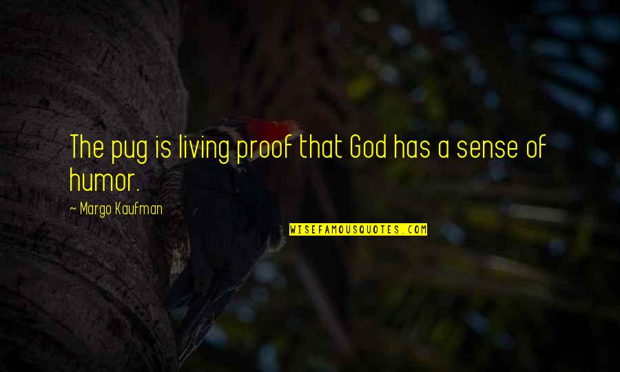 Kubawa Elvie Quotes By Margo Kaufman: The pug is living proof that God has Kubawa Elvie Quotes By Margo Kaufman: The pug is living proof that God has