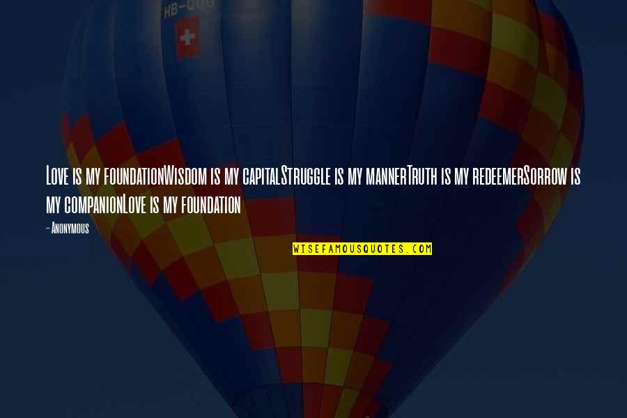 Kubawa Syukurku Quotes By Anonymous: Love is my foundationWisdom is my capitalStruggle is Kubawa Syukurku Quotes By Anonymous: Love is my foundationWisdom is my capitalStruggle is