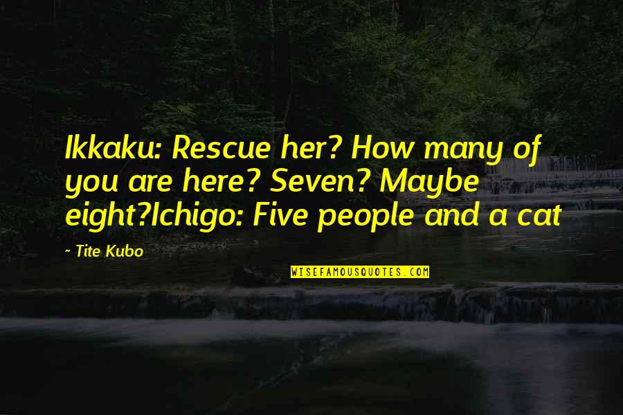 Kubo Quotes By Tite Kubo: Ikkaku: Rescue her? How many of you are