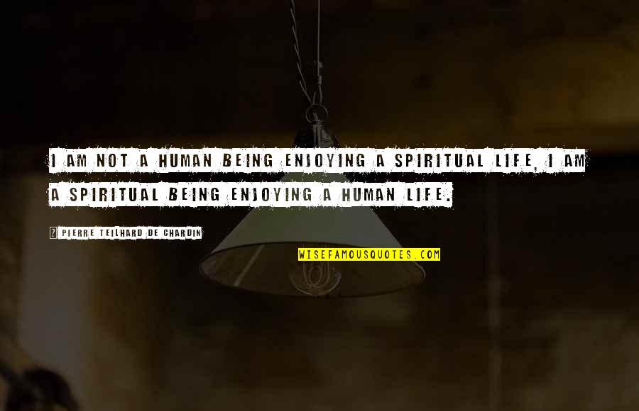 Kujenga Maisha Quotes By Pierre Teilhard De Chardin: I am not a human being enjoying a Kujenga Maisha Quotes By Pierre Teilhard De Chardin: I am not a human being enjoying a