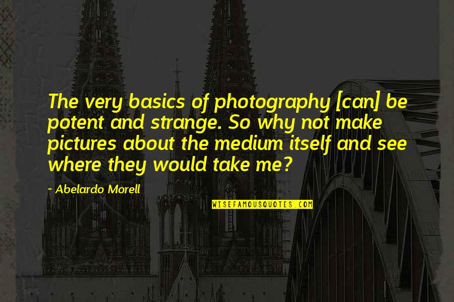 Kuki Gallmann Quotes By Abelardo Morell: The very basics of photography [can] be potent