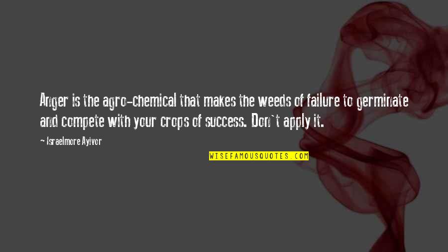 Kula Quotes By Israelmore Ayivor: Anger is the agro-chemical that makes the weeds Kula Quotes By Israelmore Ayivor: Anger is the agro-chemical that makes the weeds