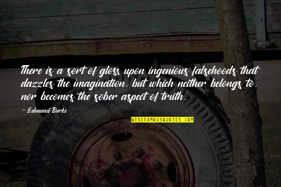 Kullak Piano Quotes By Edmund Burke: There is a sort of gloss upon ingenious