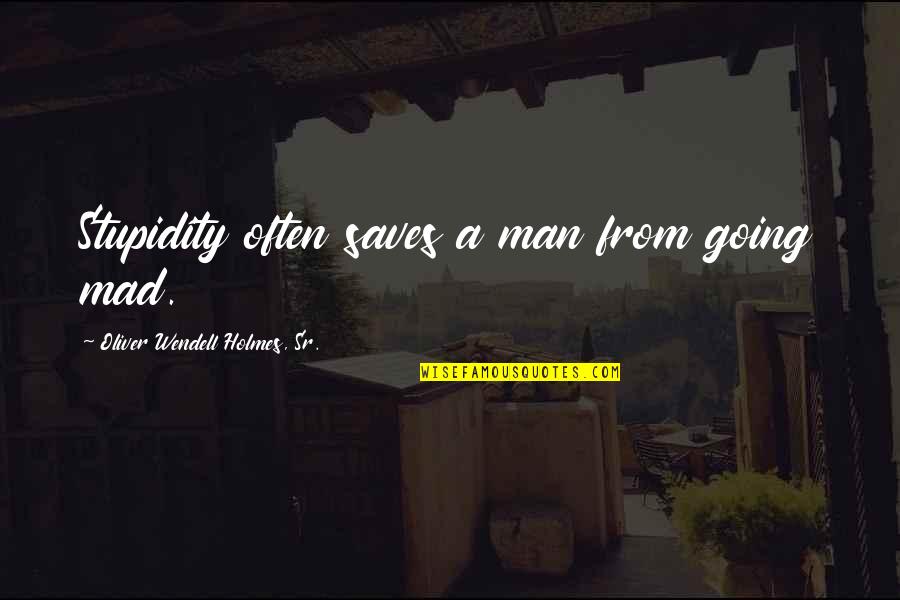 Kulula Flight Quotes By Oliver Wendell Holmes, Sr.: Stupidity often saves a man from going mad. Kulula Flight Quotes By Oliver Wendell Holmes, Sr.: Stupidity often saves a man from going mad.