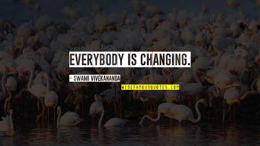 Kumawat Classes Quotes By Swami Vivekananda: Everybody is changing.