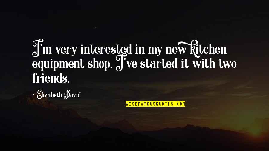 Kung Fu Panda Love Quotes By Elizabeth David: I'm very interested in my new kitchen equipment Kung Fu Panda Love Quotes By Elizabeth David: I'm very interested in my new kitchen equipment