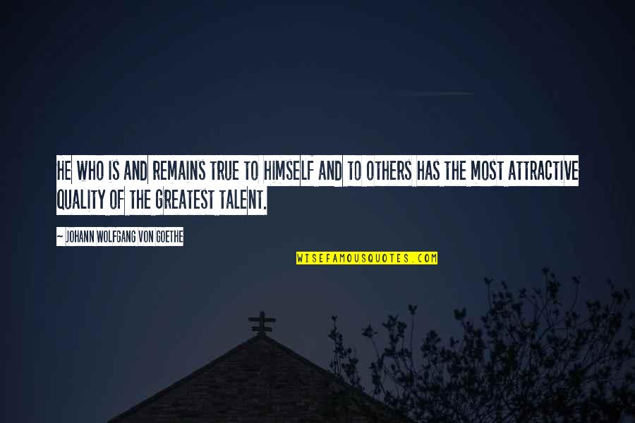 Kunnia Isanmaa Quotes By Johann Wolfgang Von Goethe: He who is and remains true to himself Kunnia Isanmaa Quotes By Johann Wolfgang Von Goethe: He who is and remains true to himself